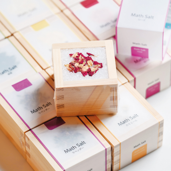 Math Salt3個セット(ローズ、カモミール、ラベンダー)