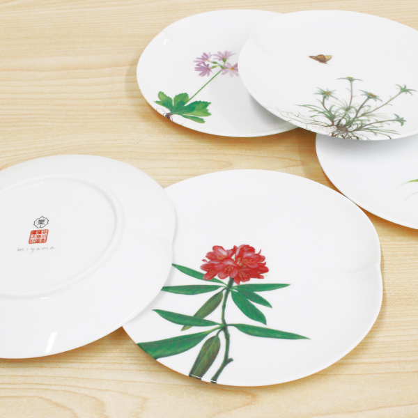 谷川岳五寸取皿五枚